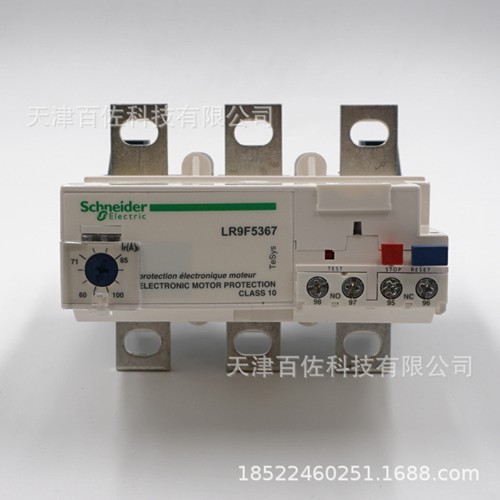 施耐德LR9F5367,LR9F5367施耐德继电器60-100A电子热,施耐德继电器热过载继电器热继