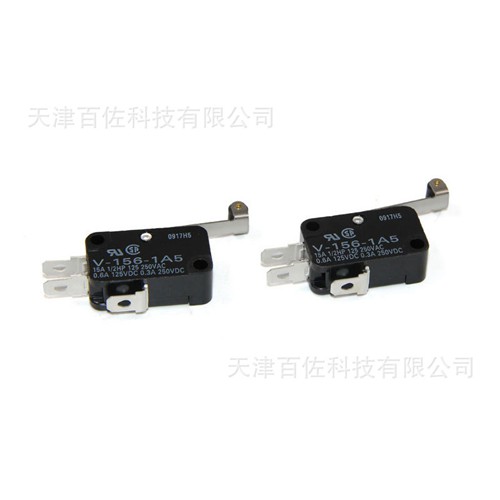 欧姆龙V-156-1A5,欧姆龙微动开关V-156-1A5小型15A250V,欧姆龙微动开关